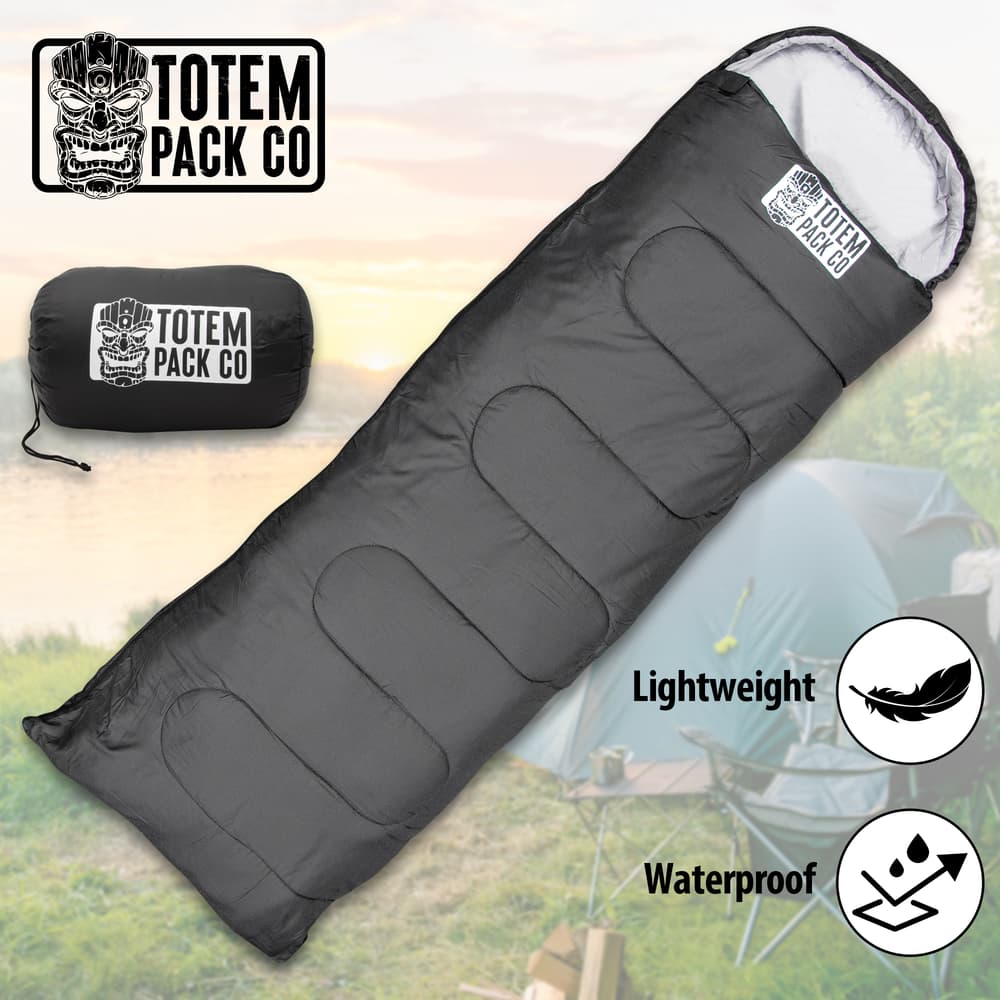 Full image of the black Totem Pack Co. Nighthawk Ultralight Bivy. image number 0